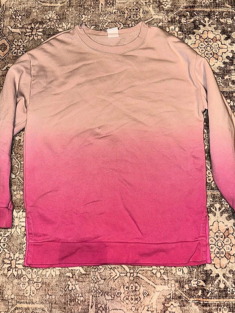 GAP Girls Ombre Sweatshirt in Pink Size 12